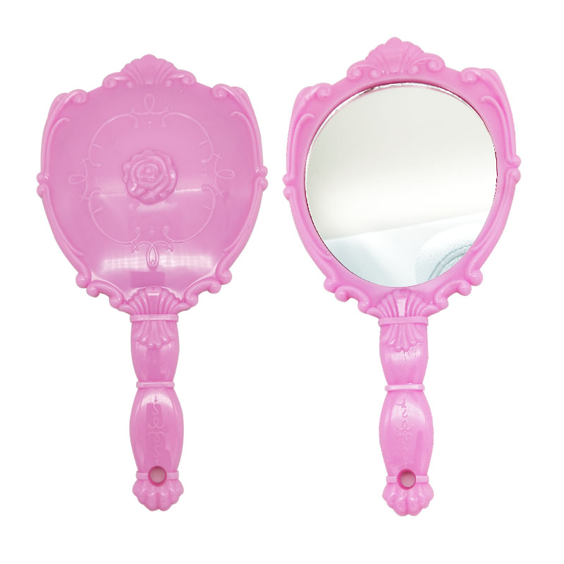 Big plastic handle mirror